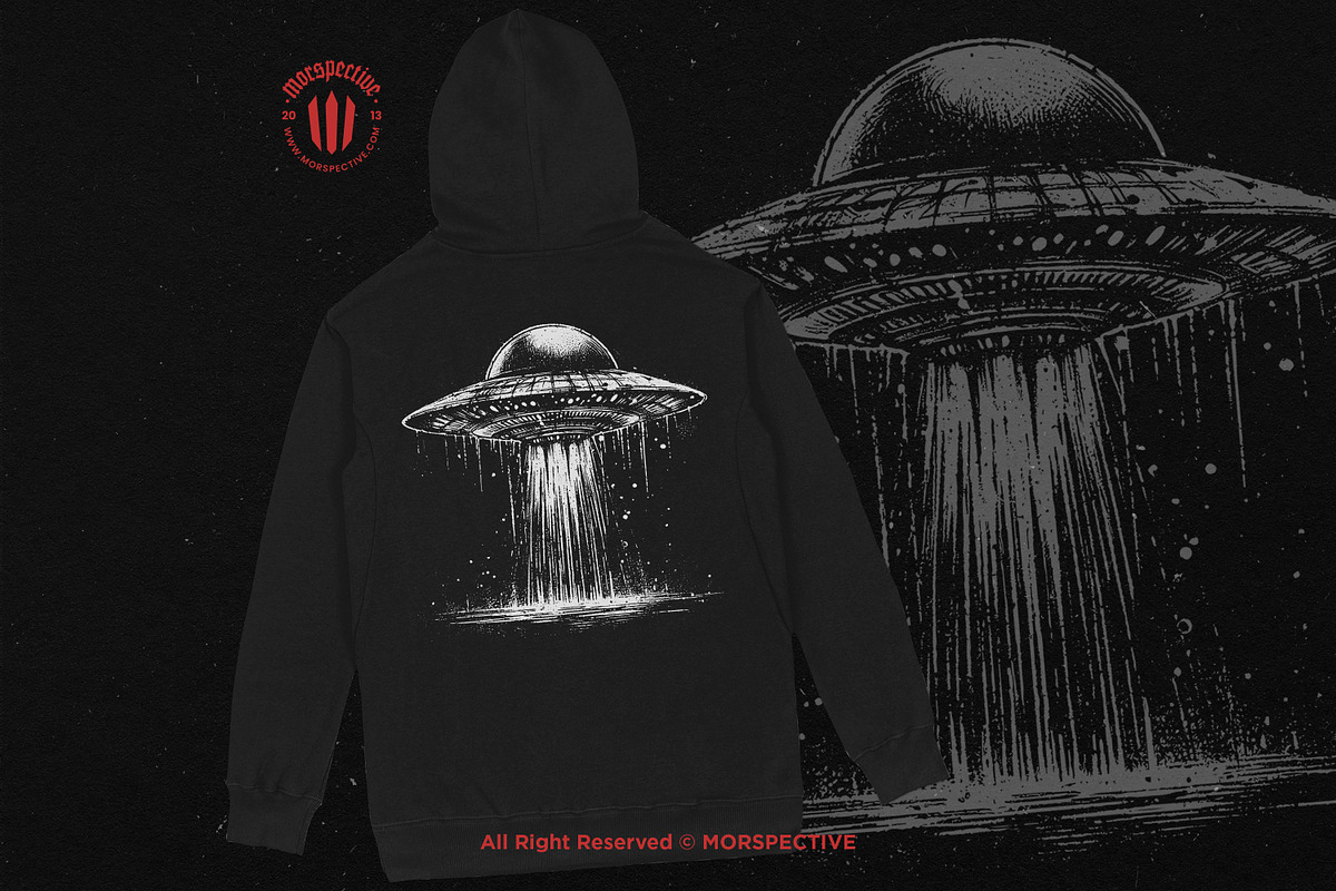 10 Bundle Dark Art UFO Plane Alien, an Illustration by Morspective (Photo 4 of 7)