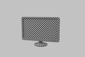 TV Screen Monitor, Simple Cartoon