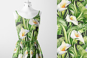 Calla Lily Seamless Pattern, a Pattern Graphic by PicByKate (Thumbnail 12 of 13)