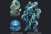 Legends of the Deep Cliparts, a Person Illustration by ThatsDesignArt (Thumbnail 3 of 15)