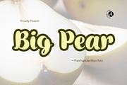 Big Pear - Fun Handwritten, a Handwritten Font by Attractype (Thumbnail 1 of 7)