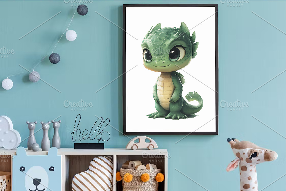 Cute cartoon Lizard. TShirt Sticker, an Animal Illustration by KENO Mascots (Photo 7 of 8)