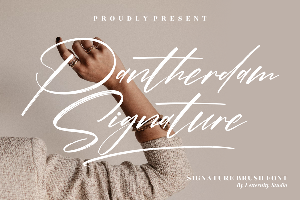 Pantherdam Signature Signature Brush, a Script Font by Letterena Studios Script (Photo 1 of 15)