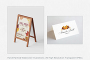 Autumn/Fall Watercolor Illustrations, an Illustration by Jeanette Pidi Design (Thumbnail 5 of 5)
