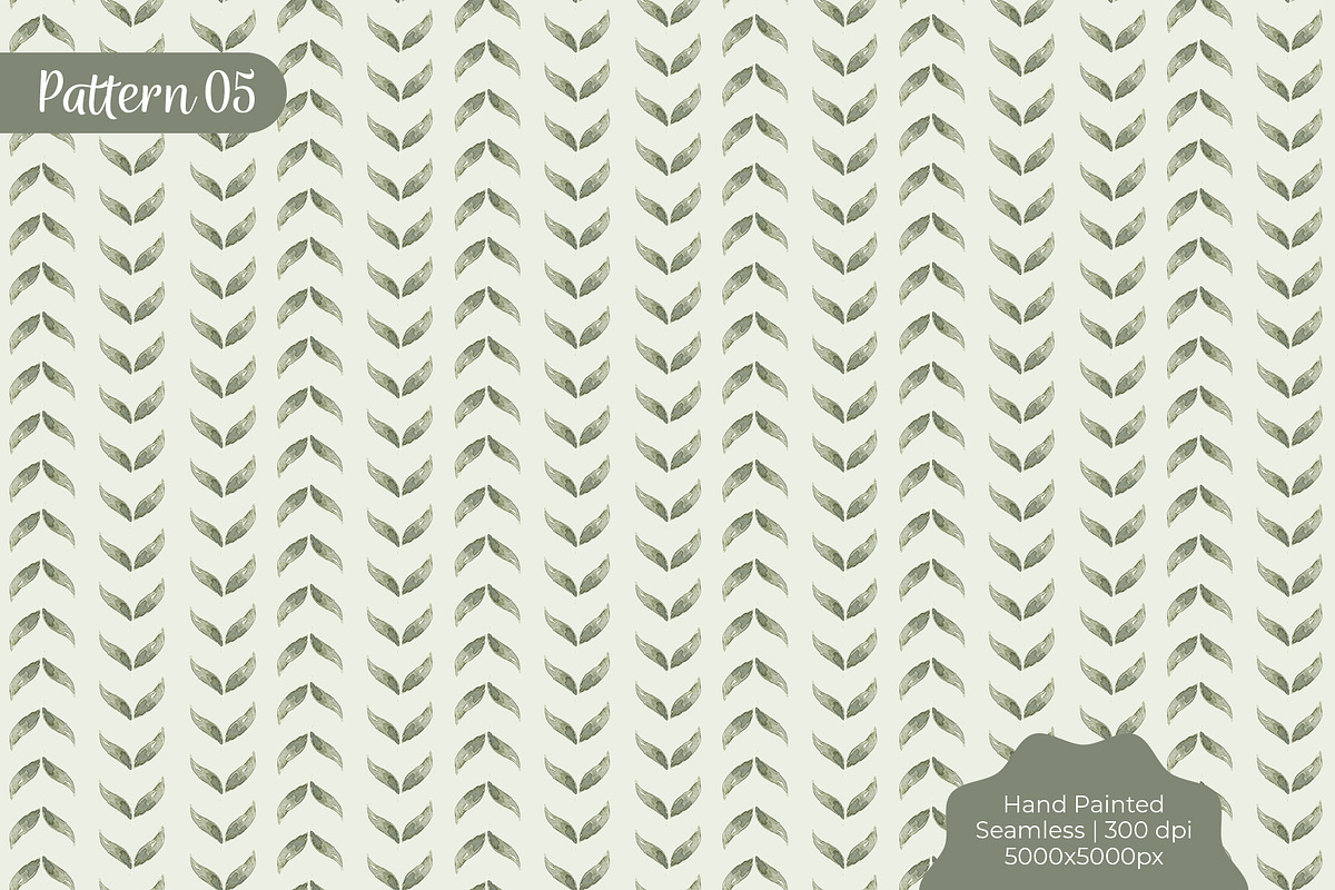 Watercolor Leaves Seamless Pattern, a Pattern Graphic by Tayla de Beer (Photo 9 of 9)