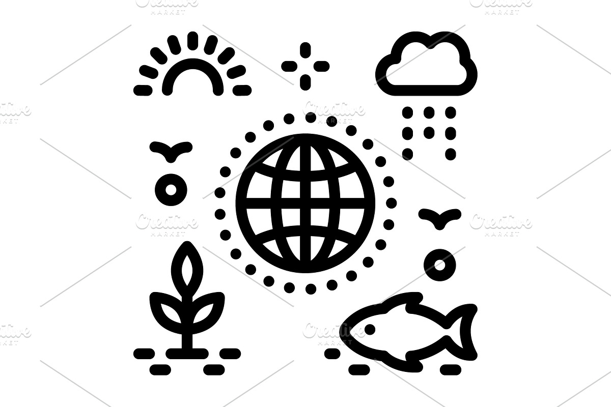 Habitat natural black icon, an Outline Icon by Creative priyanka