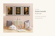 Woodland Forest Animals, Set of 6, an Animal Illustration by LanternkinStudio (Thumbnail 4 of 10)