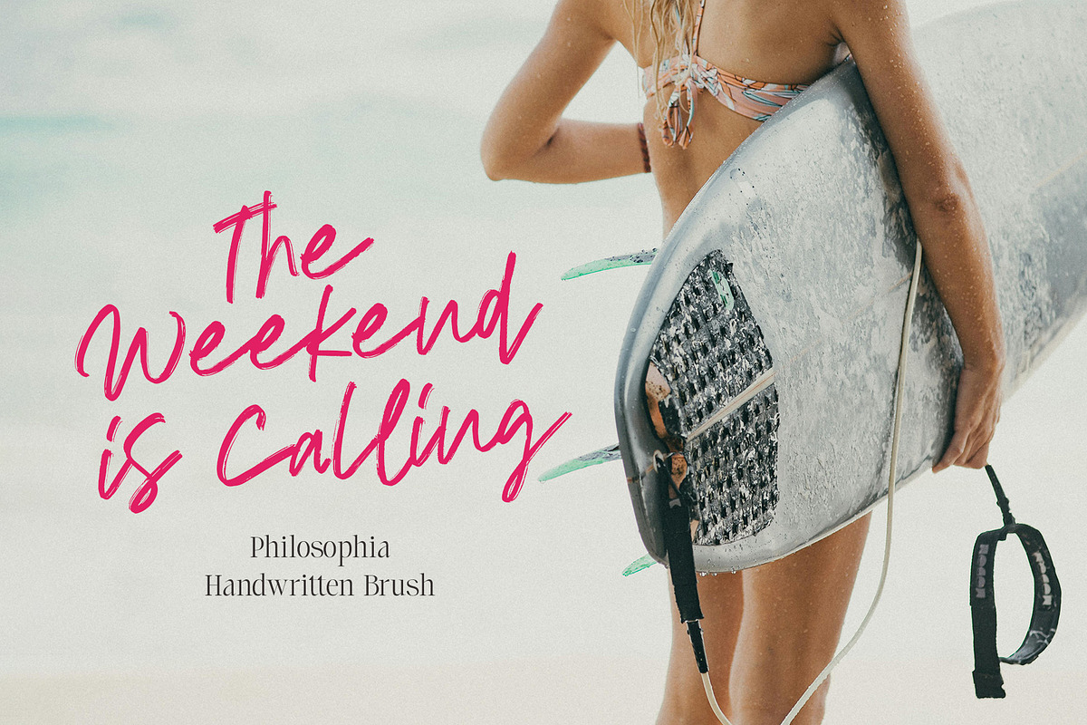 Philosophia Brush, a Handwritten Font by Godbless Studio (Photo 2 of 13)