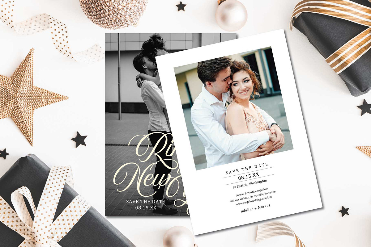 New Year Save the Date SD105, an Invitation Template by Studio Forty Design (Photo 3 of 5)