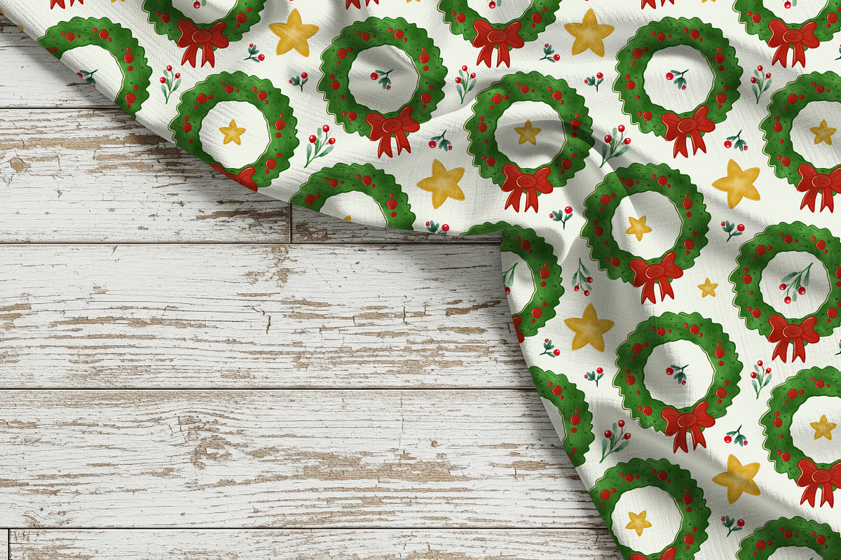 Xmas Ornaments Seamless Pattern, a Pattern Graphic by Kreeya Art Shop (Photo 8 of 10)