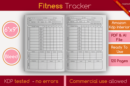 Fitness Tracker • KDP Interior