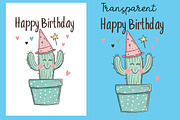 Happy birthday card bundle, an Illustration by Designworld (Thumbnail 5 of 5)