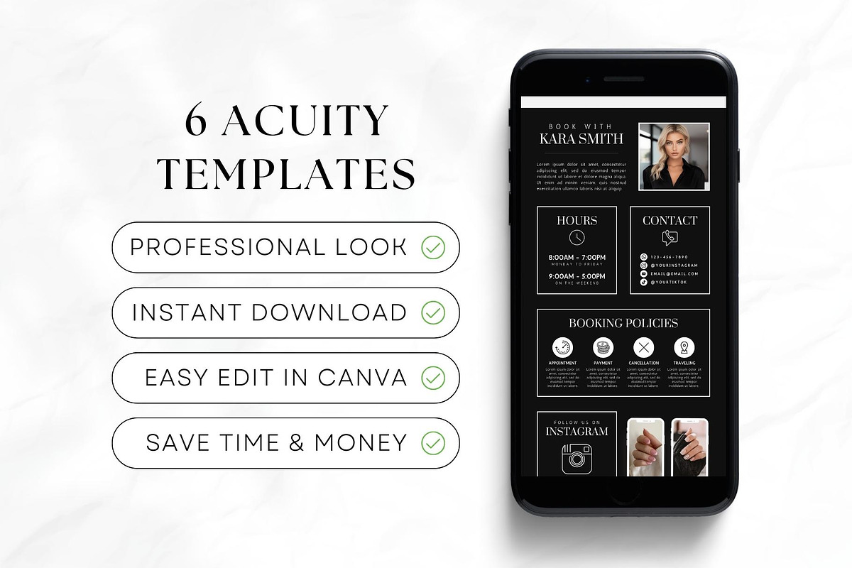 Nail Tech Acuity Scheduling • Canva, a Websites & App Template by OniriqveDesigns (Photo 6 of 8)