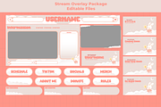 Cute bunny theme overlay stream, a Design Template by Mhagi27 (Thumbnail 1 of 5)
