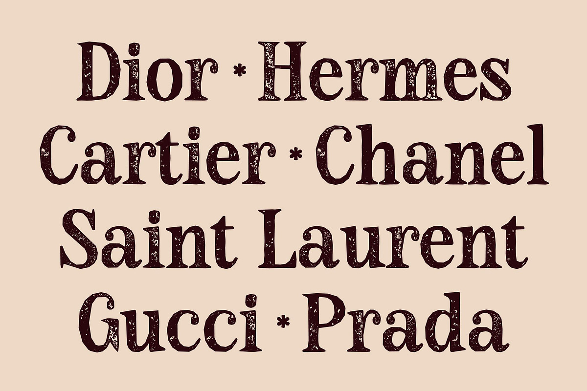 CS Quade Stamp, a Serif Font by Craft Supply Co. (Photo 4 of 8)
