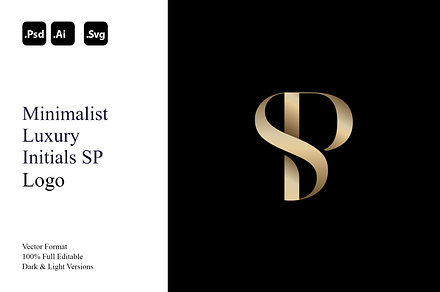 Minimalist Luxury Initials SP Logo, a Branding & Logo Template by Luxury Logos