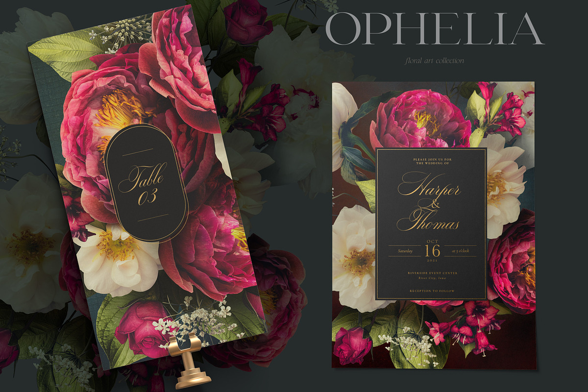 Ophelia Dark Moody Florals, an Object Graphic by Eclectic Anthology (Photo 2 of 14)