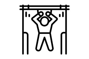 Difficulty weight black icon, an Outline Icon by Creative priyanka