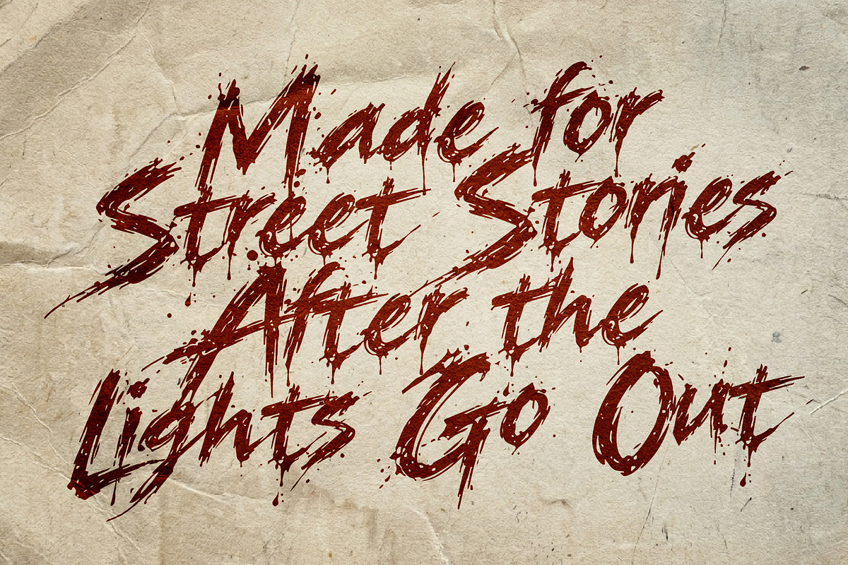 Huntwakes Midnight Slash Grunge font, a Handwritten Font by HypeWorksCo (Photo 7 of 15)