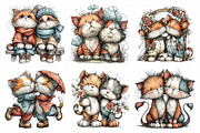 Couple Cat Clipart, an Illustration by Daily.Designs (Thumbnail 4 of 5)