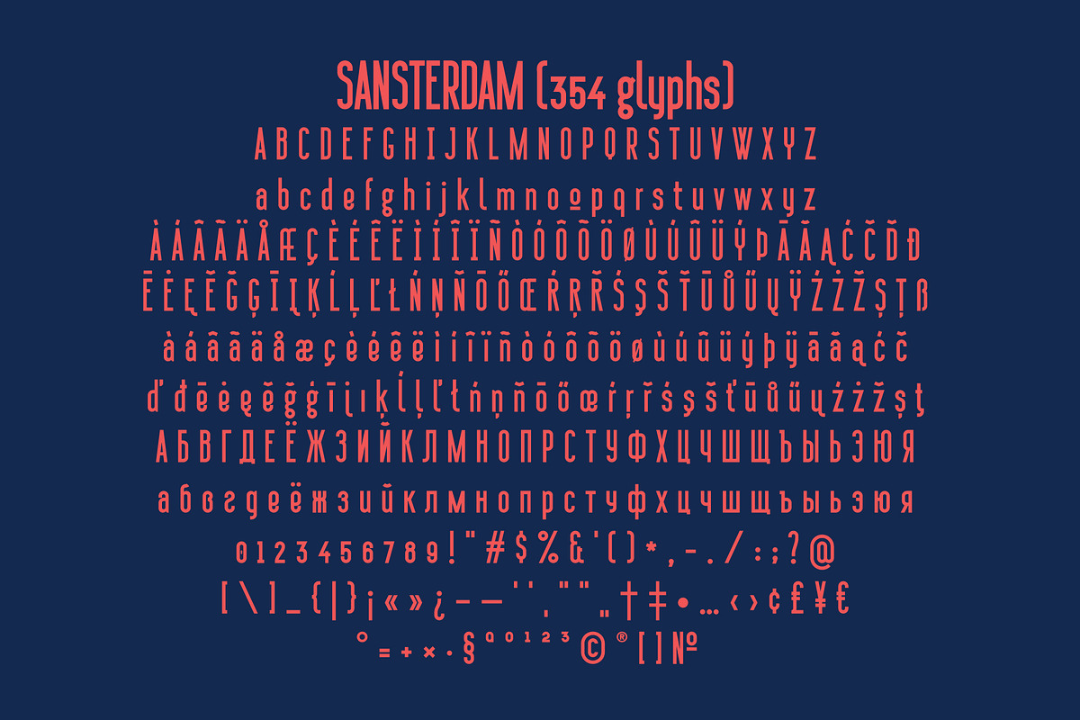 Sansterdam Bold and Thin preview 4