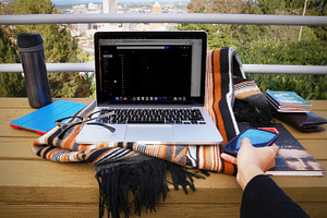 Mobile work station 1 phone stock photo containing travel and business