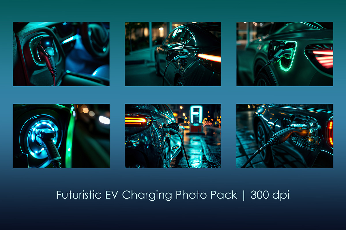 Futuristic EV Charging Photo Pack, a Technology Illustration by StockVerse Creative (Photo 1 of 7)