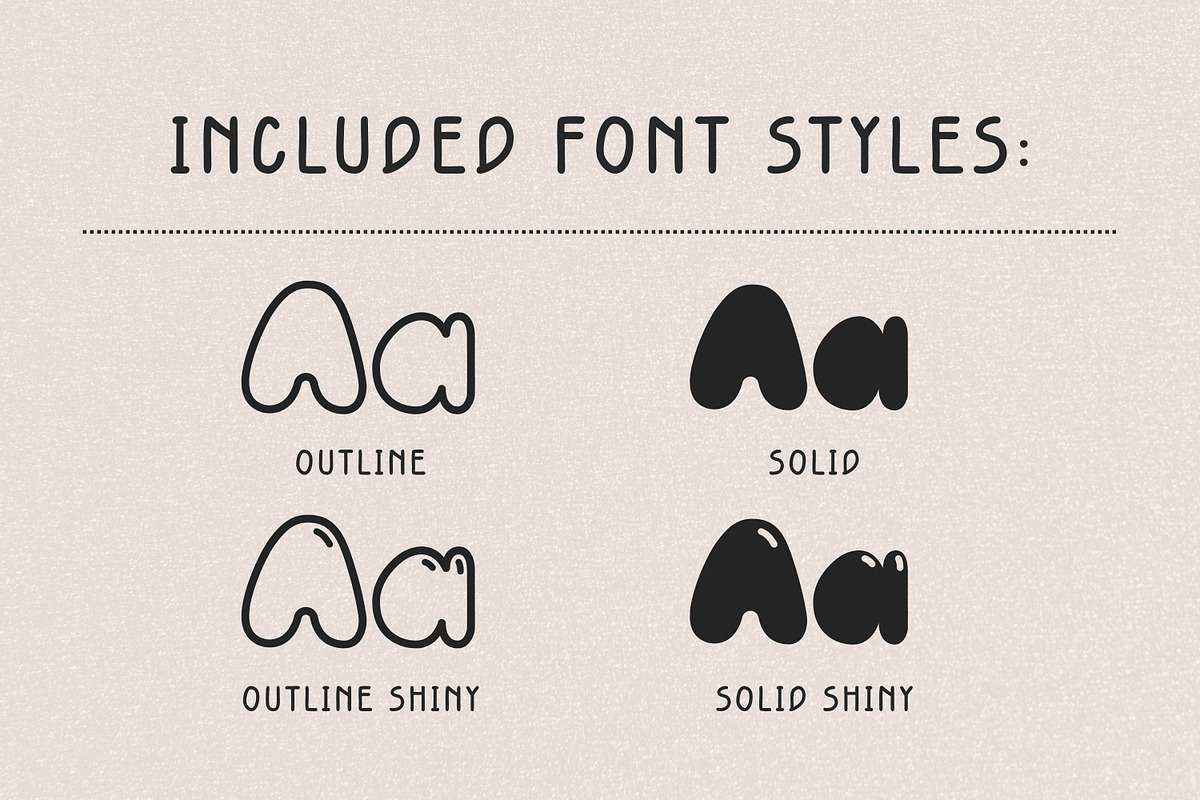 Bubble Display Font - Nugget Soda, a Sans Serif Font by ZoloDesignHub (Photo 8 of 8)