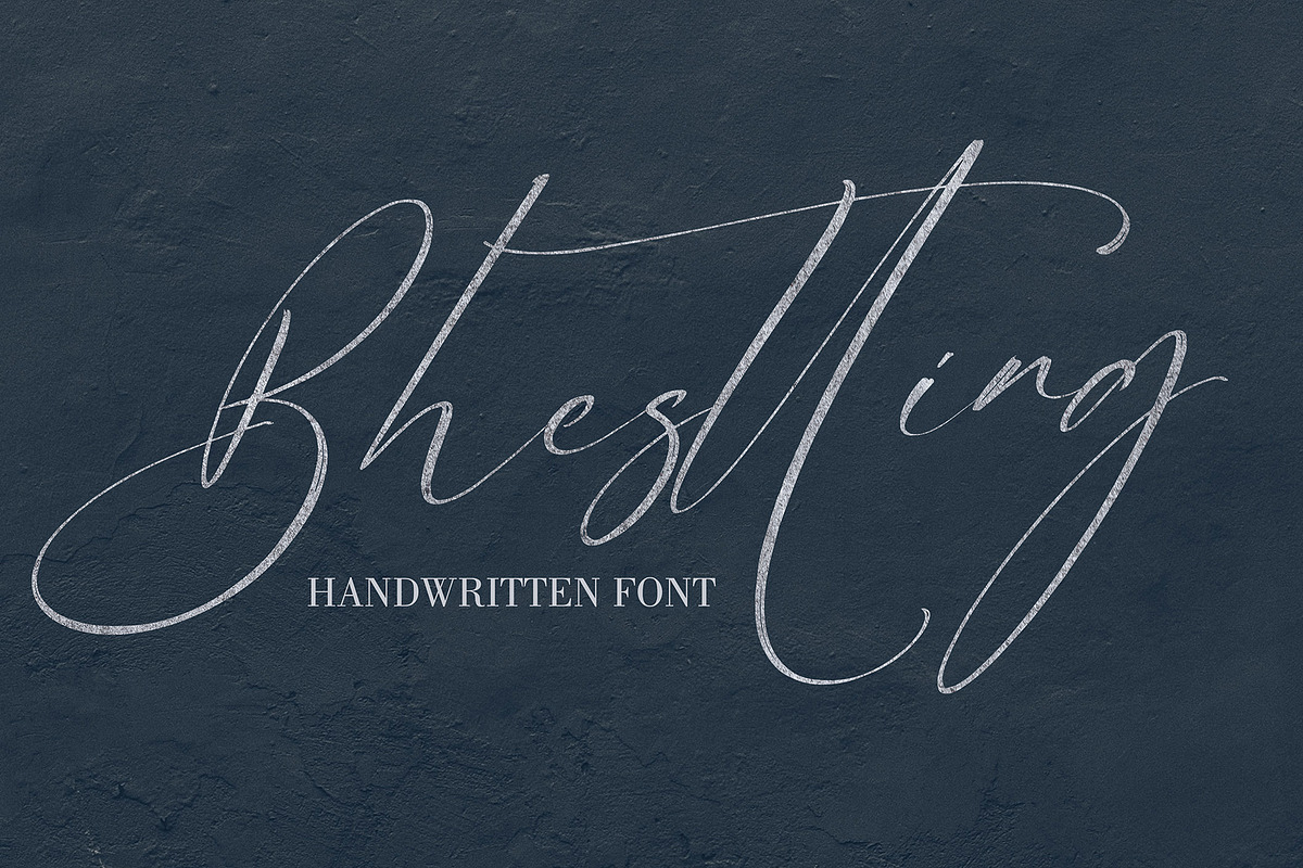 Bhesting, a Script Font by pineungtype (Photo 1 of 7)