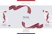 Norway flag ribbon vector, a Templates & Theme by Simbos (Thumbnail 9 of 9)