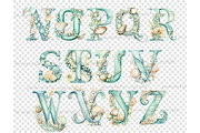 Seashell Alphabet | Pearl Clipart, an Animal Illustration by GlamArtZhanna (Thumbnail 5 of 5)