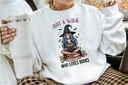 Just a Witch Who Loves Books,Hallowe, an Illustration by Sublimation Artist (Thumbnail 7 of 9)
