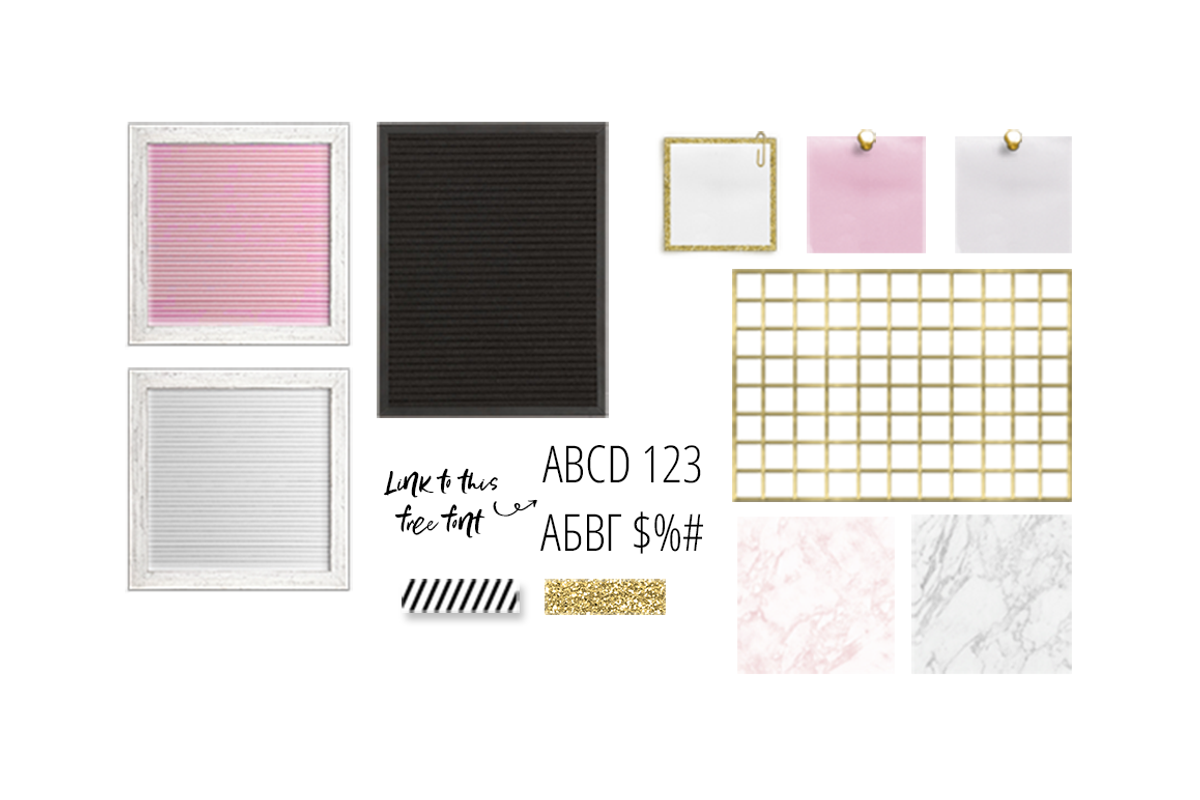 HOME OFFICE - Digital stationery, an Object Graphic by Instagram templates E.B. (Photo 7 of 7)