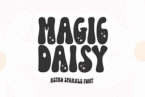 Magic Daisy Retro Sparkle Font