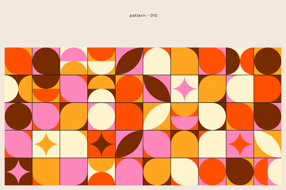 GeoAbstract - 100 Vector Patterns, a Pattern Graphic by Léo Alexandre (Photo 4 of 22)