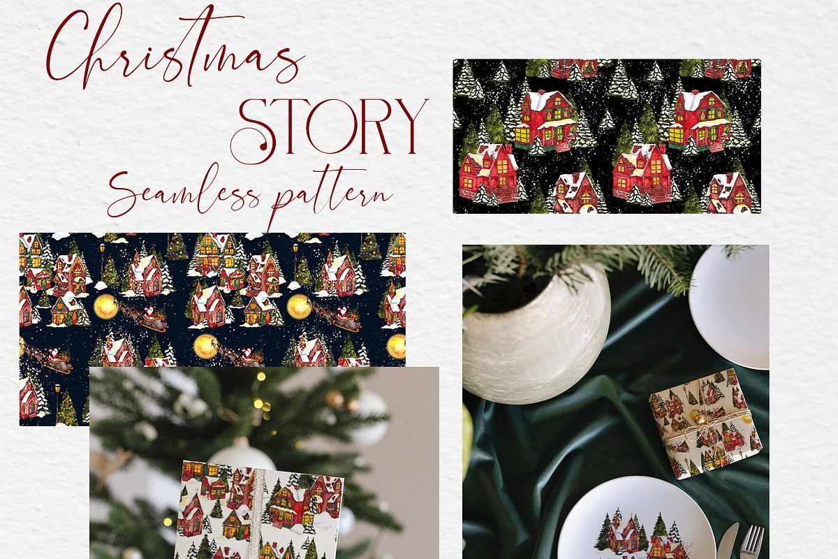 Christmas Story. Watercolor graphic, an Object Graphic by ma_i_vi (Photo 8 of 12)