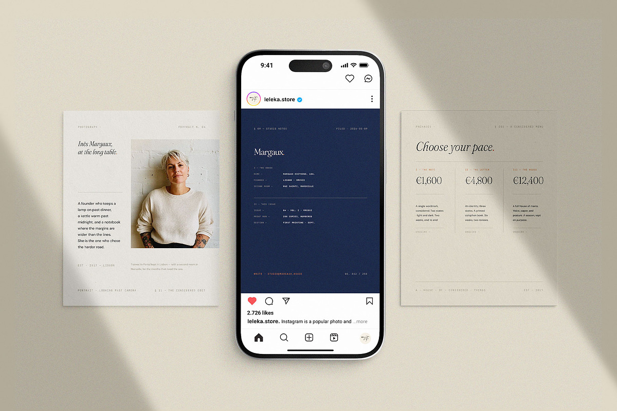 MARGAUX / Instagram Post & Stories, a Social Media Template by Leleka.Store (Photo 5 of 17)