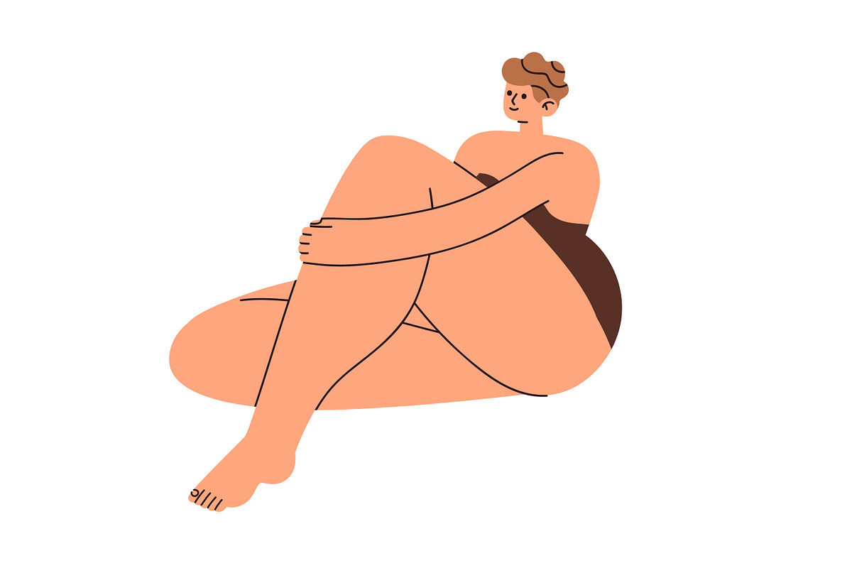 Naked body positive women set, a Person Illustration by Good Studio (Photo 3 of 8)