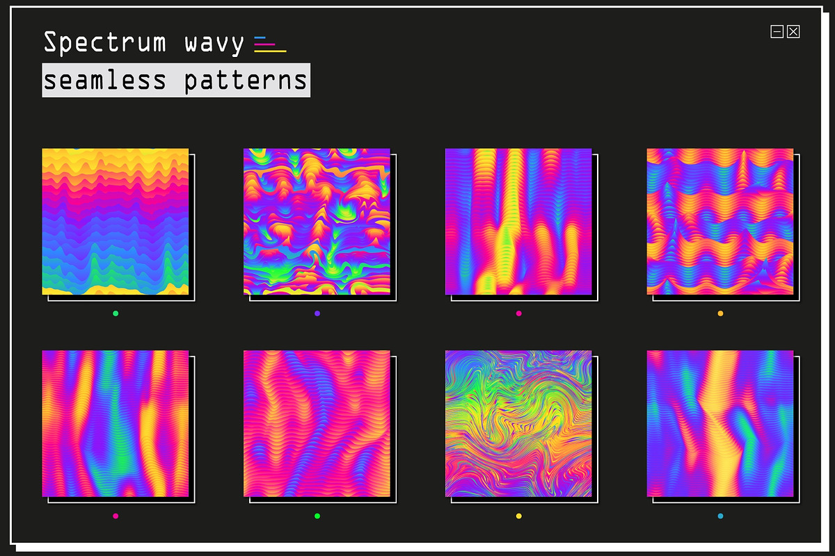 Spectrum lines patterns., a Pattern Graphic by Gudiny (Photo 4 of 7)