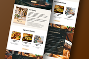 Restaurant Website Canva Templates, a Landing Page Template by Snapybiz (Thumbnail 5 of 11)