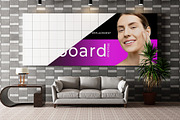Indoor Billboard Mockup, an Advertising Mockup by Artlogs x Modaldesain (Thumbnail 3 of 4)