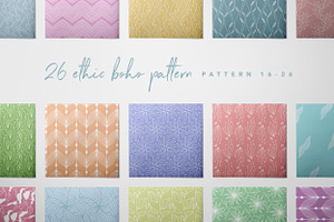 26 Ethnic Boho Patterns