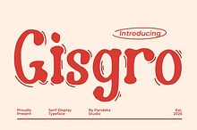 Gisgro - Playful Serif Display