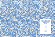 Blue Tropical Leaf Pattern, a Pattern Graphic by Bonfloret Studio (Thumbnail 1 of 3)