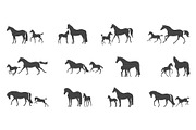 Mares and foals, an Animal Illustration by Naurider (Thumbnail 2 of 3)