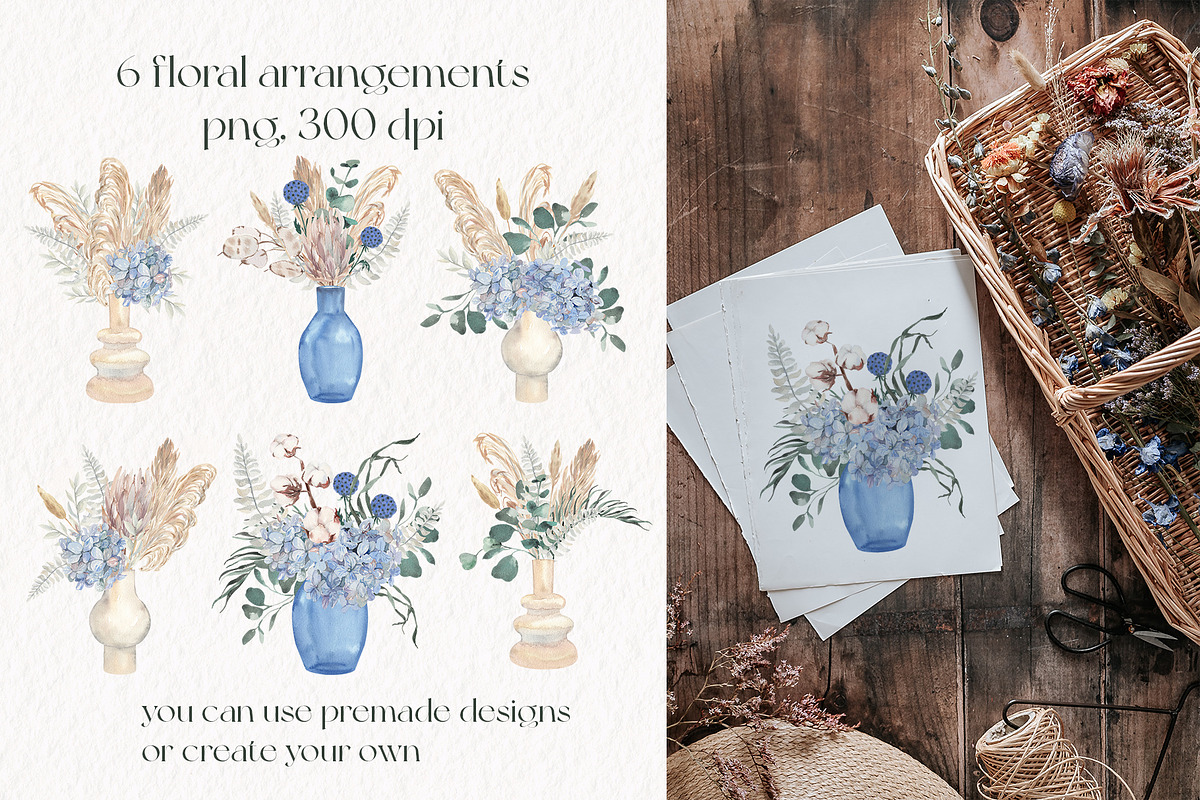 Everlasting Florals Winter Boho, a Seasonal Illustration by Catch the Dream Art (Photo 10 of 12)