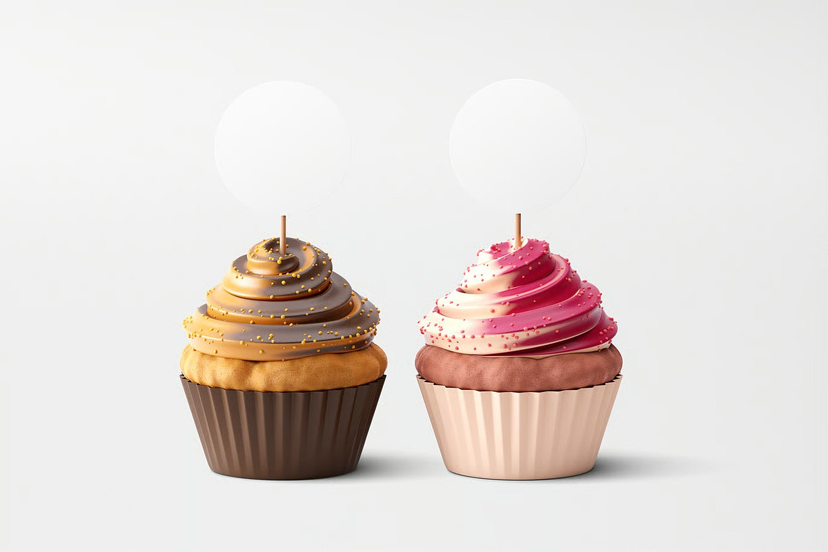 Cupcake Mockup, a Product Mockup by zpackcreative (Photo 2 of 4)