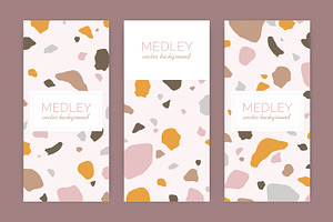 Card templates with terrazzo pattern, a Decorative Illustration by Good Studio