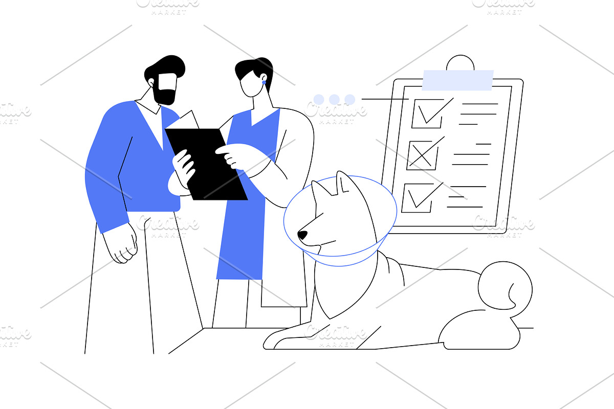 Post operation consultation isolated, an Illustration by Visual Generation