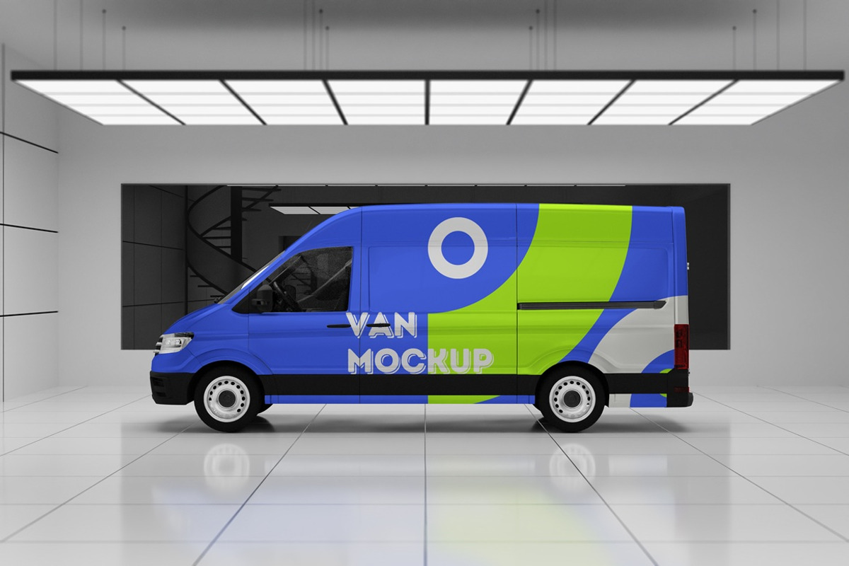 High Quality Van Mockup, a Product Mockup by Momogi (Photo 3 of 4)